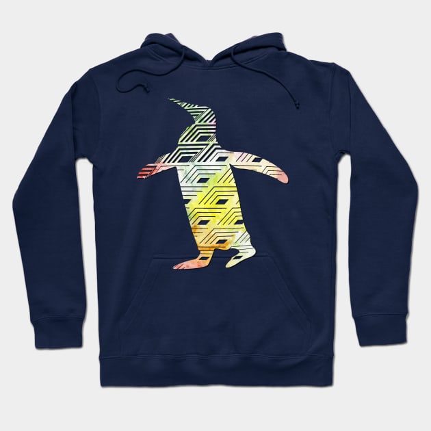 Penguin Watercolor Hoodie by Shrenk